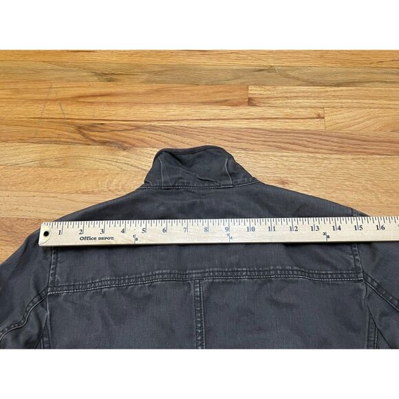 J.Crew Relaxed Boyfriend Field Jacket Women’s XS Brown Olive Cotton Snap Front - Picture 7 of 10